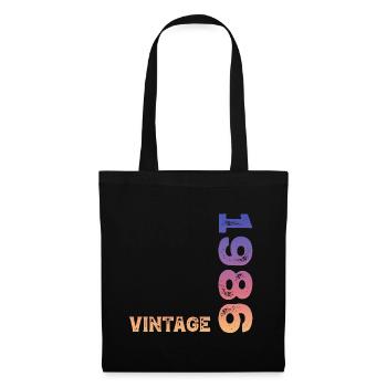 Millésime 1986 - Sac en tissu - noir - Devant