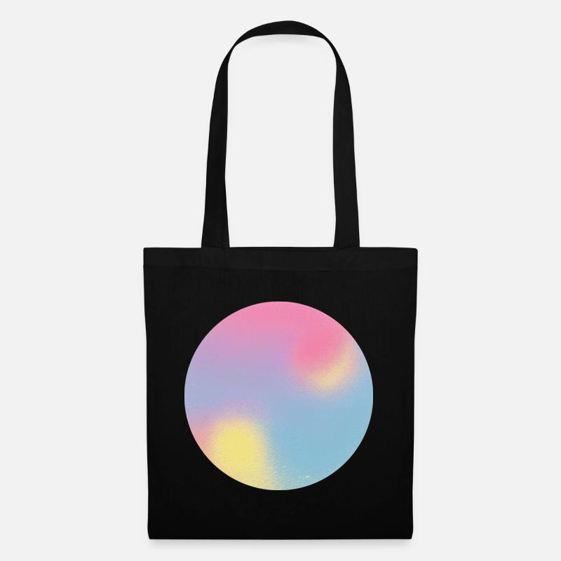 Aura Check Pastel Gradient Sphere - Tote Bag - black