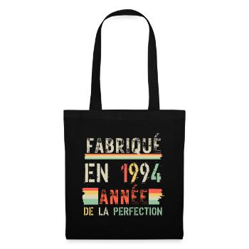Fabriqué en 1994 Année de Perfection - Sac en tissu - noir - Devant