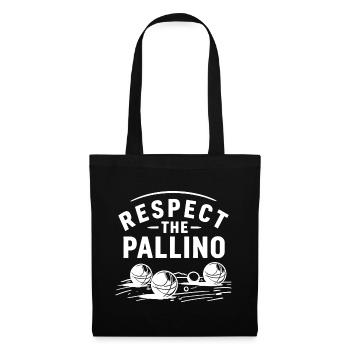 Respect the Pallino Boule Petanque Sport - Tote Bag - black - Front