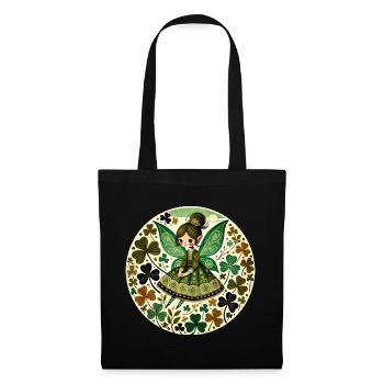 Jardin du trèfle des fées émeraude - Sac en tissu - noir - Devant