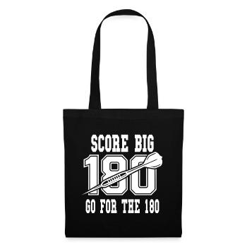 Score : Jouez pour le sport de fléchettes à 180 degrés - Sac en tissu - noir - Devant