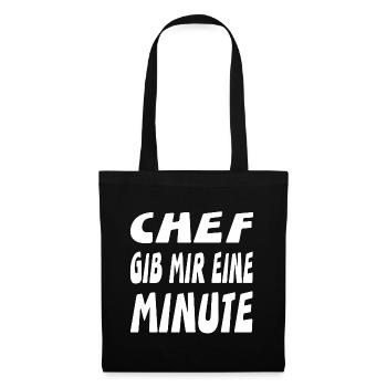 Chef - Stoffbeutel - Schwarz - Vorne