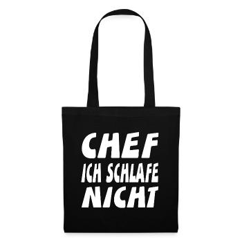 Chef - Stoffbeutel - Schwarz - Vorne