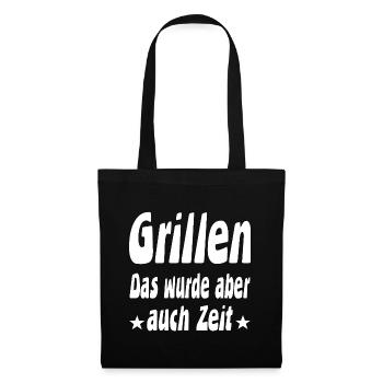 Grillen - Stoffbeutel - Schwarz - Vorne