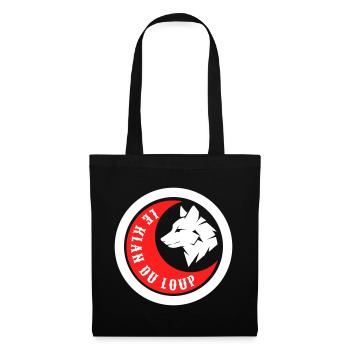 Loup Rouge & Blanc - Sac en tissu - noir - Devant