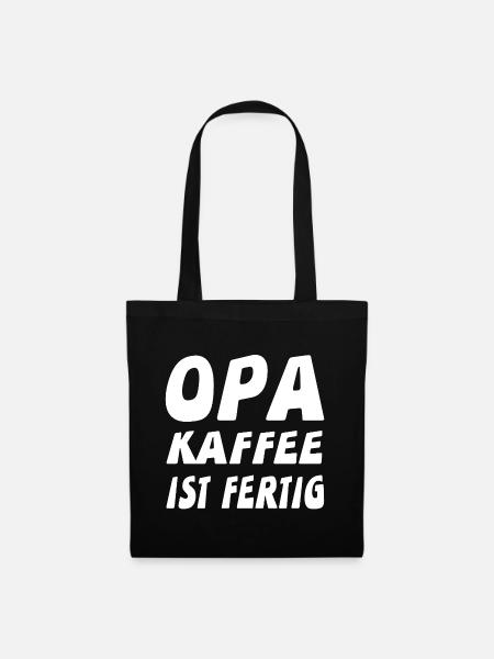 Opa - Stoffbeutel - Schwarz