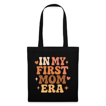 First Mother's Day Mom Gift Idea Family Groovy - Tote Bag - black - Front