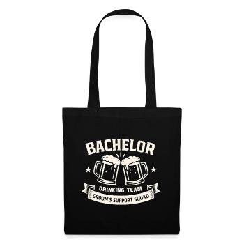 Équipe de Boissons Bachelor - Équipe de soutien aux mariés JGA - Sac en tissu - noir - Devant