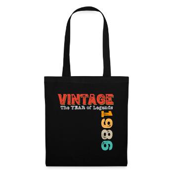 Millésime 1986 - Sac en tissu - noir - Devant