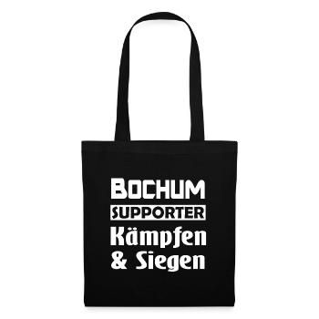Bochum Supporter: Kämpfen & Siegen - Stoffbeutel - Schwarz - Vorne