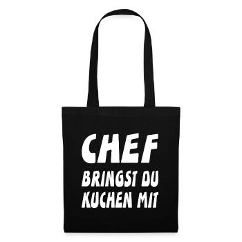 Chef - Stoffbeutel - Schwarz - Vorne