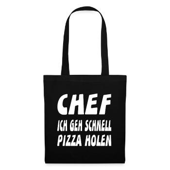 Chef - Stoffbeutel - Schwarz - Vorne