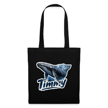 Timmy der Buckelwal – Ostsee-Fan - Stoffbeutel - Schwarz - Vorne
