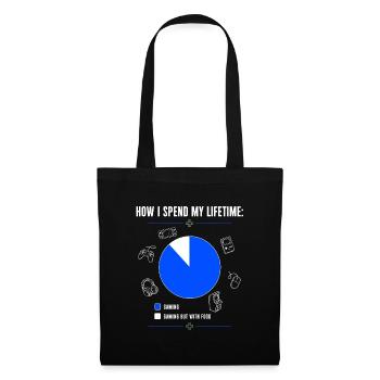 Gaming How I Spend My Time - Gift Idea - Tote Bag - black - Front