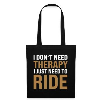 J’ai juste besoin de rouler - Sac en tissu - noir - Devant