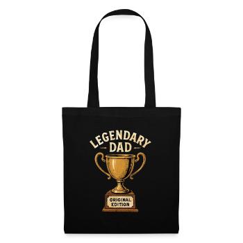 Legendary Dad – Retro Trophy Original Edition - Tote Bag - black - Front