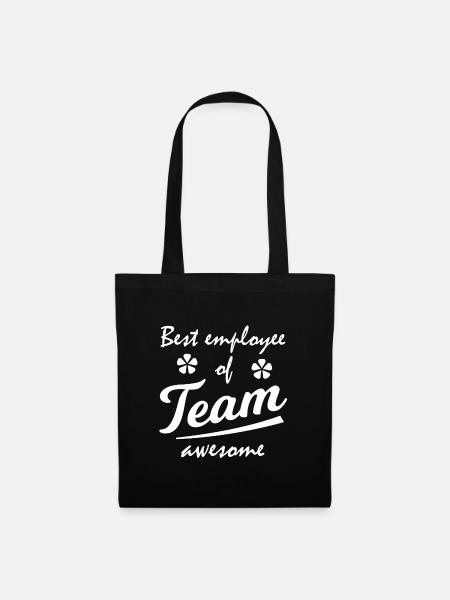 Best Employee Team Awesome - Stoffbeutel - Schwarz