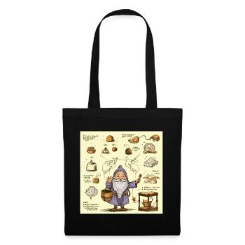 Magicien de cuisine d’alchimie - Sac en tissu - noir - Devant