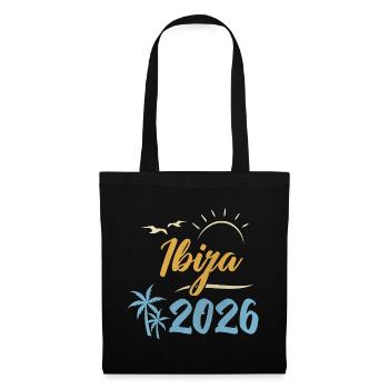Ibiza 2026 - Stoffbeutel - Schwarz - Vorne