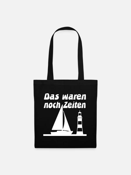 Segeln - Stoffbeutel - Schwarz