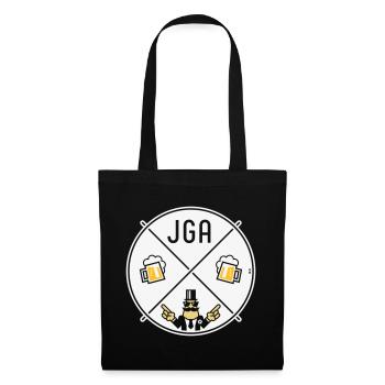 Signe de main du marié Signe de bière Symbole NEG 3C - Sac en tissu - noir - Devant