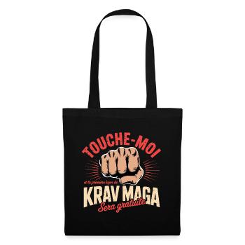 Bagarre Touche-Moi Kravmaga Art martiaux Sport - Sac en tissu - noir - Devant