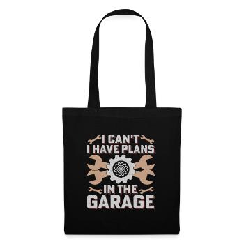 Garage Plans Tool Humor - Tote Bag - black - Front