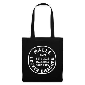 Malle 2026 Lecker Bierchen - Stoffbeutel - Schwarz - Vorne