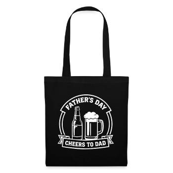 FATHER'S DAY CHEERS TO DAD Emblem for Fathers - Tote Bag - black - Front