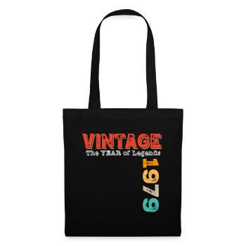 Millésime 1979 - Sac en tissu - noir - Devant