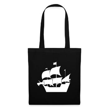 Voile - Sac en tissu - noir - Devant