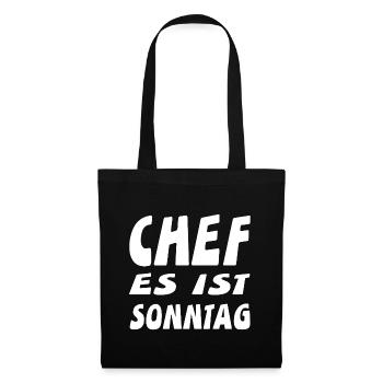 Chef - Stoffbeutel - Schwarz - Vorne