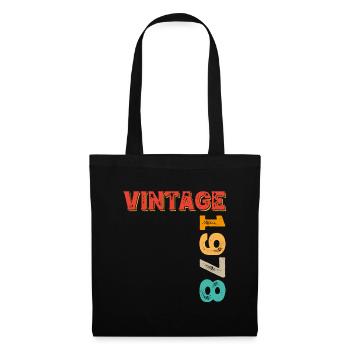 Millésime 1978 - Sac en tissu - noir - Devant