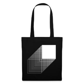 Bold square bauhaus design - Tote Bag - black - Front