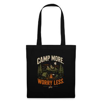 Camper plus, moins de soucis - Sac en tissu - noir - Devant