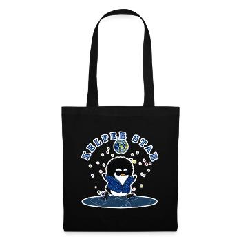 Patineur de neige Penguin Disco Cool des Îles Falkland - Sac en tissu - noir - Devant