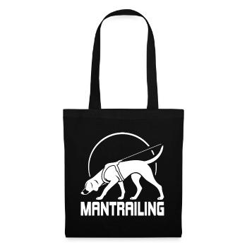 Chien de chasse de chasse Foxhound Chasseurs de sport Saules - Sac en tissu - noir - Devant