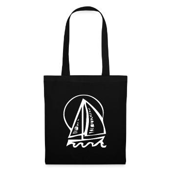 Voile - Sac en tissu - noir - Devant