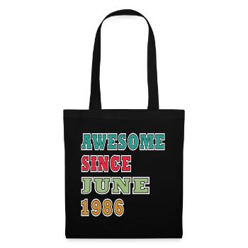 Génial depuis juin 1986 - Sac en tissu - noir - Devant