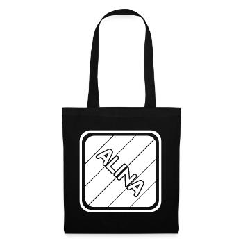 Cadeau pour Alina - Sac en tissu - noir - Devant