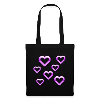Hearts - Tote Bag - black - Front
