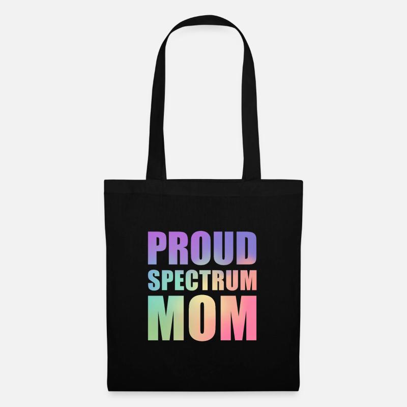 Proud Spectrum Mom - Tote Bag - black