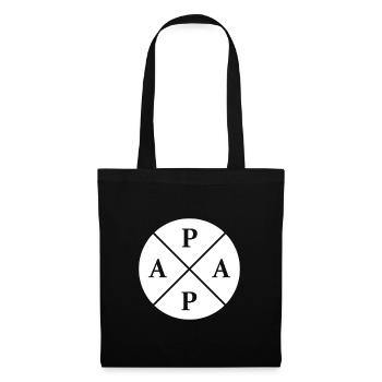 Papa Père Fête des Pères - Sac en tissu - noir - Devant