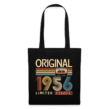 70 ans, 70e anniversaire - Sac en tissu - noir - Devant