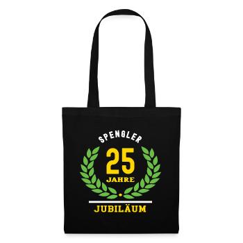 Spengler Jubiläum 25 Jahre 25 jähriges Jubilaeum - Stoffbeutel - Schwarz - Vorne