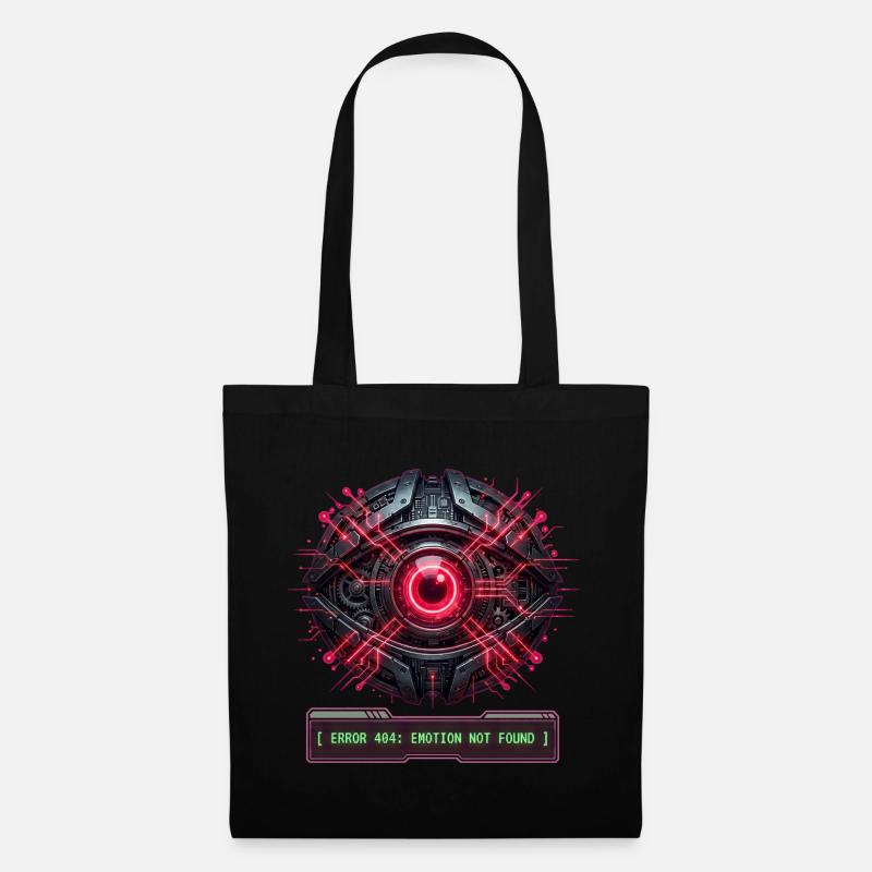 Cyberpunk Techwear Error 404 - Tote Bag - black