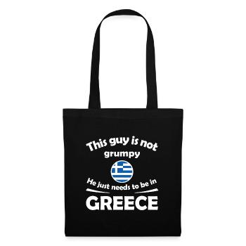 Pas Grumpy Greek Vibe Tee - Sac en tissu - noir - Devant