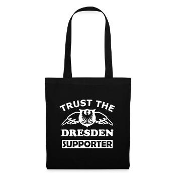 Vertrau Dresdner Unterstützer - Stoffbeutel - Schwarz - Vorne