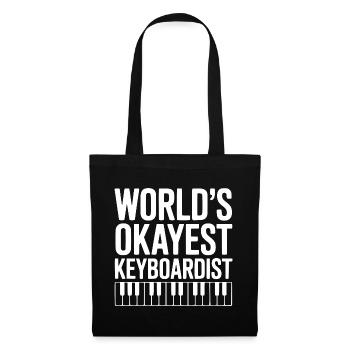 World's Okayest Keyboardist - Tote Bag - black - Front